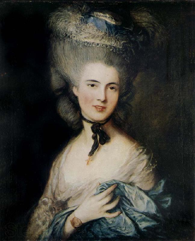 Thomas Gainsborough Lady in Blue Germany oil painting art